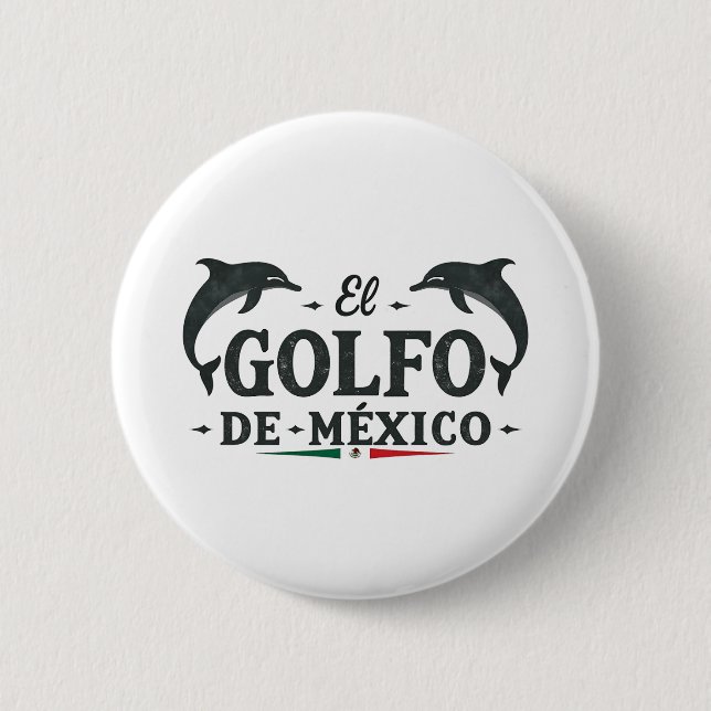 Badge Rond 5 Cm El Golfo De Mexico Golfe du Mexique (Devant)