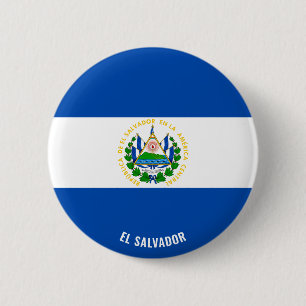 Badge Rond 5 Cm El Salvador Flag Charming Patriotic