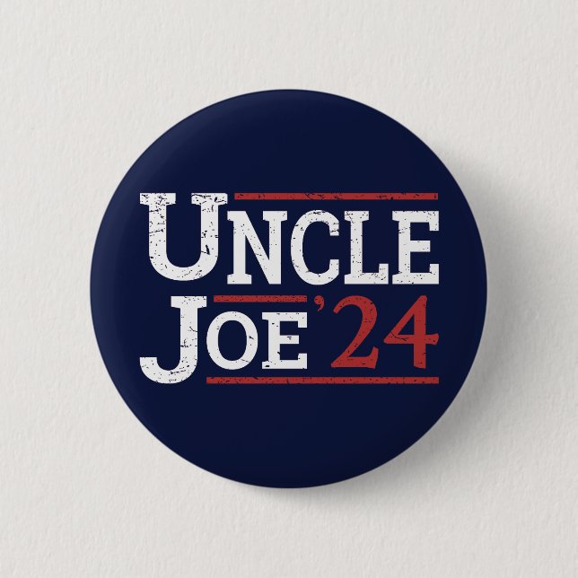 Badge Rond 5 Cm Élection 2024 - Oncle Joe I (Devant)