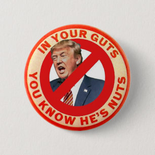 Badge Rond 5 Cm Élection anti-Trump Pin 2020