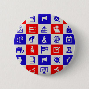 Badge Rond 5 Cm élection aux USA