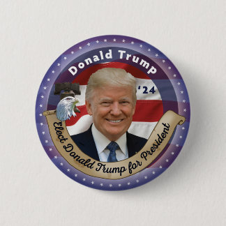 Badge Rond 5 Cm Élection de Donald Trump à la présidence - 2024