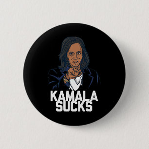 Badge Rond 5 Cm Élection du président Kamala Harris 2024 Trump Hal