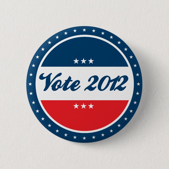 Badge Rond 5 Cm Élection du vote de 2012 (Devant)
