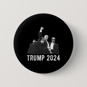 Badge Rond 5 Cm Élection présidentielle Trump 2024 Conservateur Ré