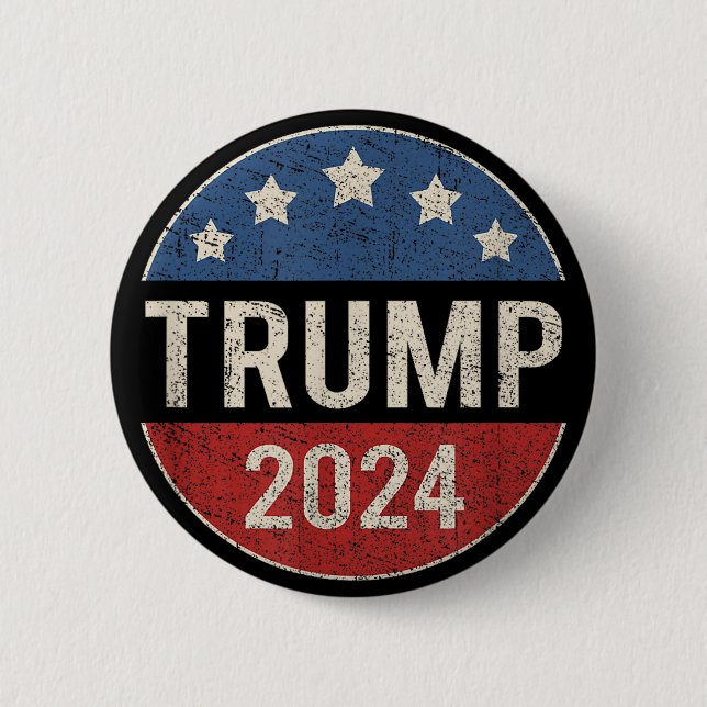 Badge Rond 5 Cm Élection Trump Vance 2024 (Devant)