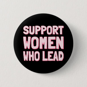 Badge Rond 5 Cm Élections féministes - Appuyer les femmes qui diri