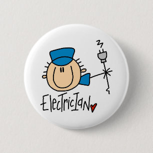 Badge Rond 5 Cm Électricien