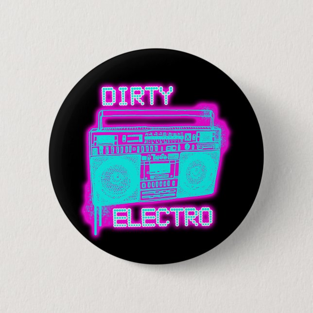 BADGE ROND 5 CM ÉLECTRO SALE (Devant)