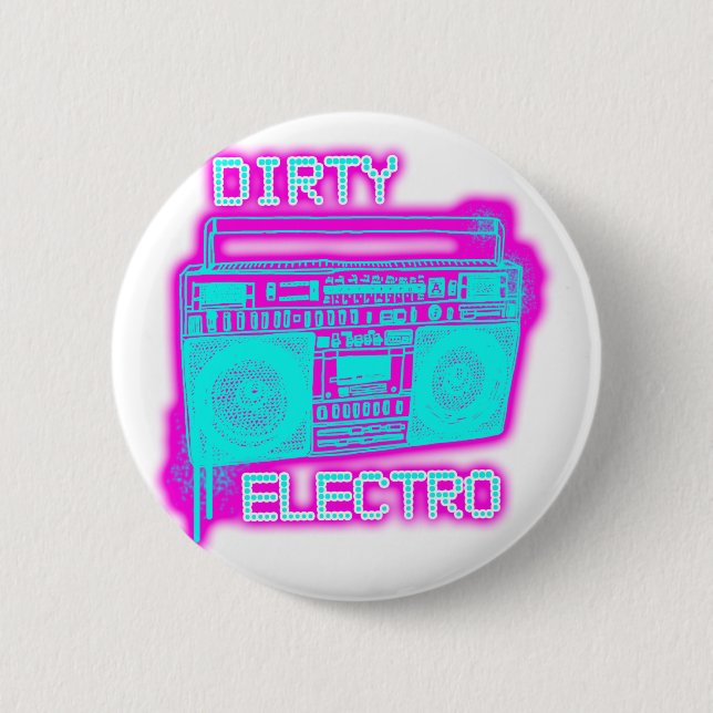 BADGE ROND 5 CM ÉLECTRO SALE (Devant)