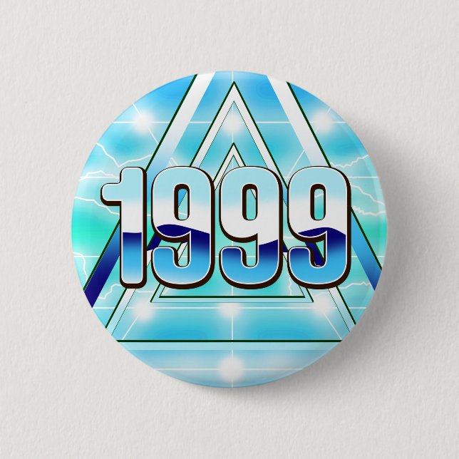 Badge Rond 5 Cm Électronique 1999 (Devant)