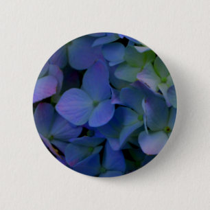 Badge Rond 5 Cm Élégant bleu pourpre bleu pourpre floral