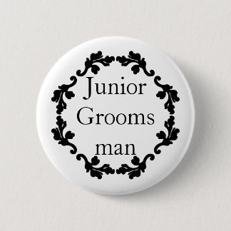 Badge Rond 5 Cm Élégant Junior Groomsman