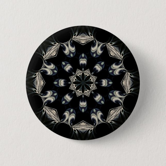 Badge Rond 5 Cm Elégant Mandala (Devant)