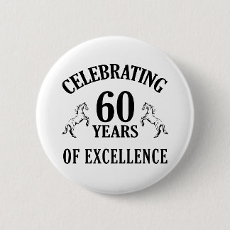 Badge Rond 5 Cm Élégantes idées cadeaux 60e anniversaire