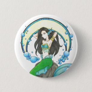 Badge Rond 5 Cm Élément de bouton d'eau