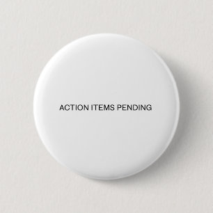 Badge Rond 5 Cm Éléments d'action en attente   Typographie minimal