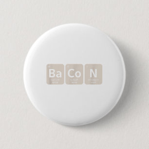 Badge Rond 5 Cm Éléments De Bacon _ Bbq Drôle, Grillage Porc _1