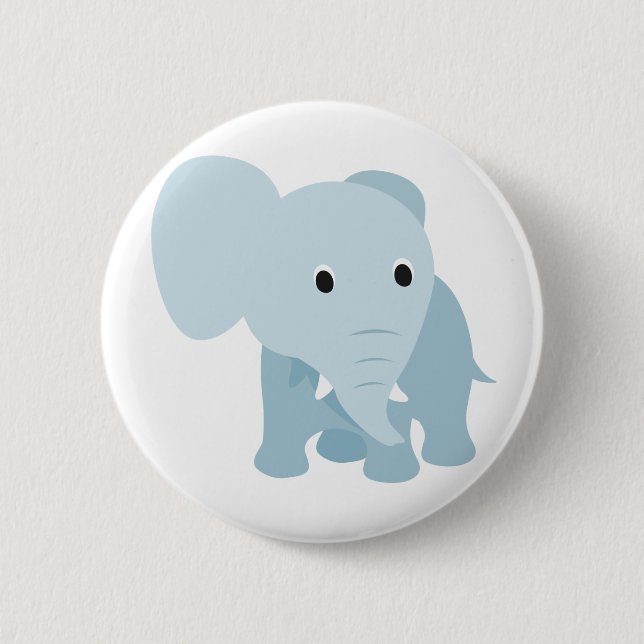 Badge Rond 5 Cm Eléphant Bébé mignon (Devant)