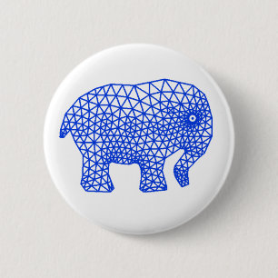 Badge Rond 5 Cm Eléphant fini