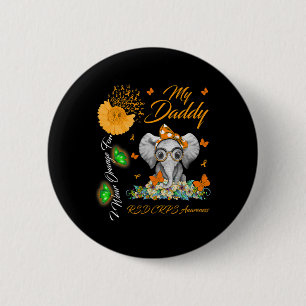 Badge Rond 5 Cm Elephant Je Porte Orange Pour Mon Papa Crps Rsd Aw