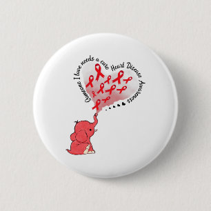 Badge Rond 5 Cm Éléphant Quelqu'un que j'aime a besoin d'un remède