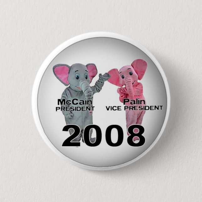 Badge Rond 5 Cm Elephantcandidates (Devant)