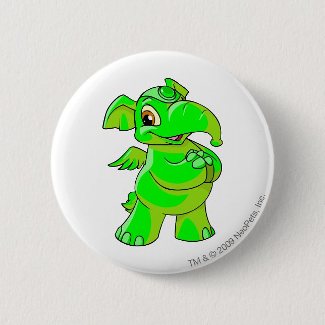 Badge Rond 5 Cm Elephante Glowing.Pn (Devant)