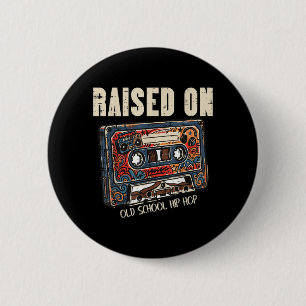 Badge Rond 5 Cm Élevé à l'ancienne école Hip Hop Cette Bande 80s 9