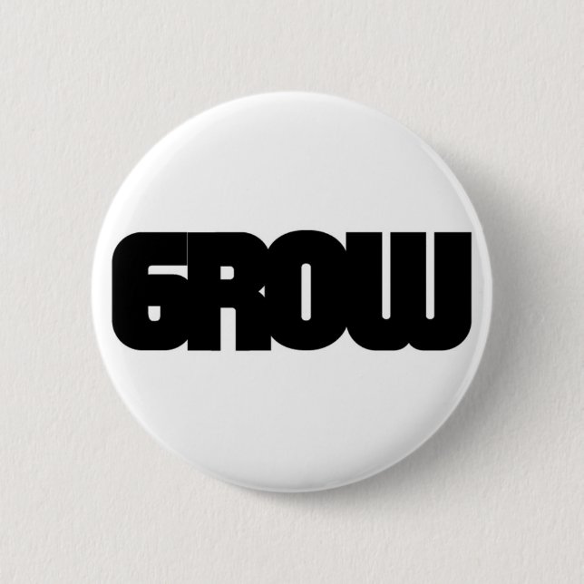 Badge Rond 5 Cm Élevez les visuels - logo de Growvisuals (Devant)