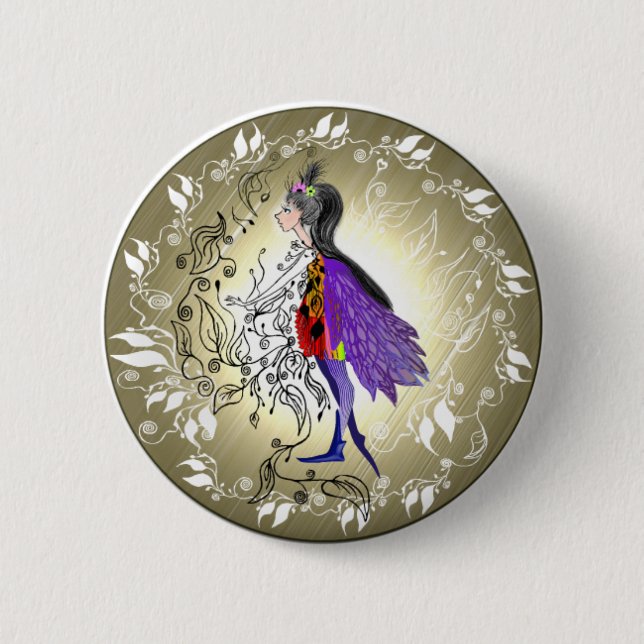 Badge Rond 5 Cm Elf (Devant)