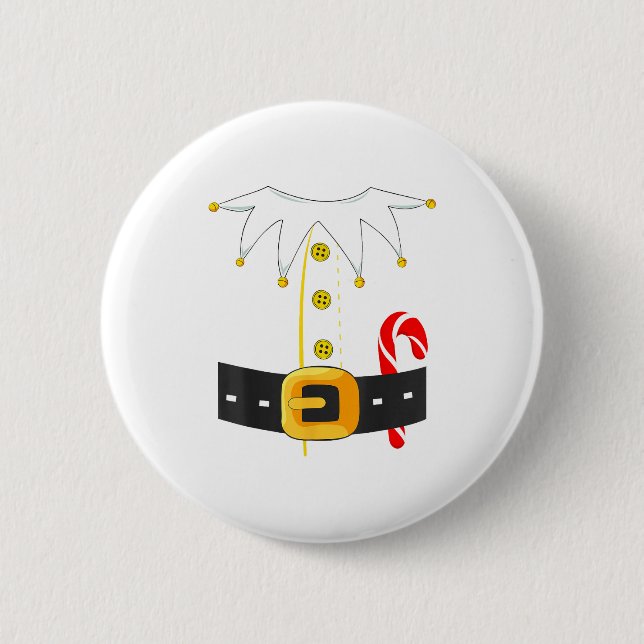 Badge Rond 5 Cm Elf Costume Christmas Holiday Men Women Kids  (Devant)