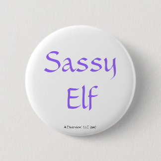 Badge Rond 5 Cm Elf impertinent