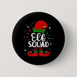 Badge Rond 5 Cm Elf Squad Amusant Elf Famille Noël Correspondant P