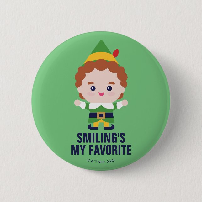 Badge Rond 5 Cm Elf the Movie | Cute Buddy (Devant)