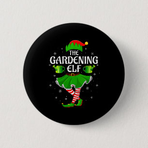 Badge Rond 5 Cm Elfe de jardinage pour femmes Noël Famille Filles