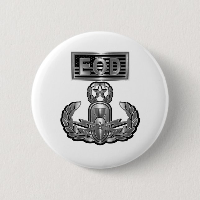 Badge Rond 5 Cm Élimination des engins explosifs EOD (Devant)