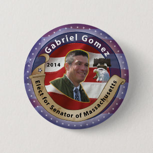 Badge Rond 5 Cm Élisez Gabriel Gomez pour le sénateur du