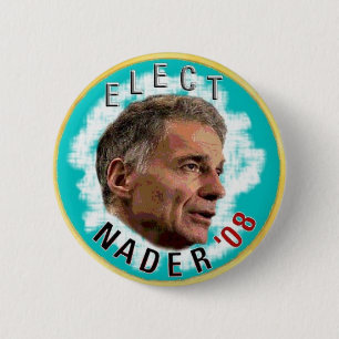 Badge Rond 5 Cm Élisez le Pin de Nader