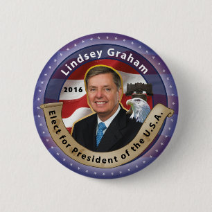 Badge Rond 5 Cm Élisez Lindsey Graham pour le président 2016