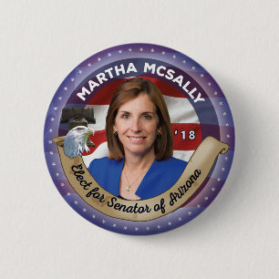 Badge Rond 5 Cm Élisez Martha McSally pour le sénateur de