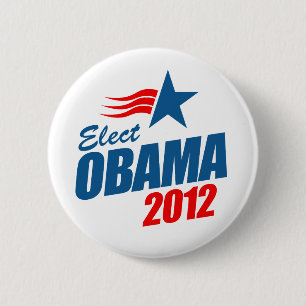 Badge Rond 5 Cm Élisez Obama 2012
