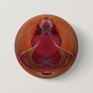 Badge Rond 5 Cm Élixir de fractale de bouteille de philtre d'amou