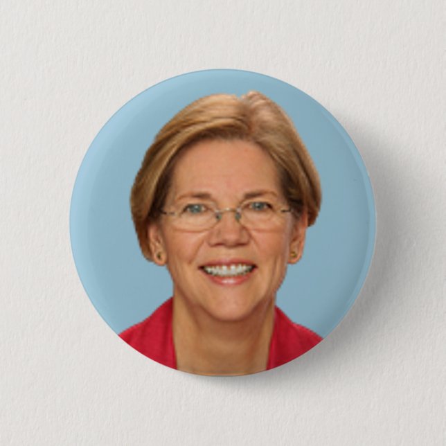 Badge Rond 5 Cm elizabeth warren (Devant)