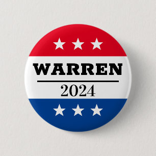 Badge Rond 5 Cm Elizabeth Warren Élections 2024