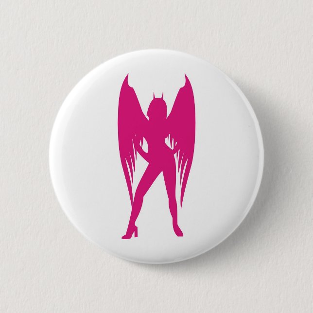 Badge Rond 5 Cm Elle diable 2 (Devant)