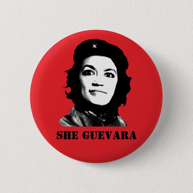 Badge Rond 5 Cm Elle Guevara (Devant)