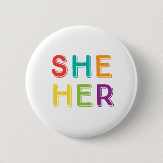 Badge Rond 5 Cm Elle Ses pronouns