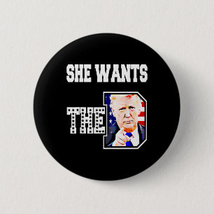 Badge Rond 5 Cm Elle Veut Le D Donald Trump 2024