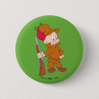 Badge Rond 5 Cm ELMER FUDD™| Avec un fusil